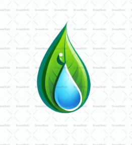Wassertropfen und Blatt